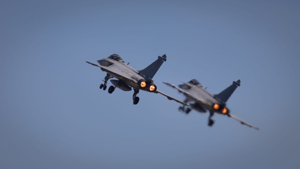 A pair of Dassault Rafale fighter jets