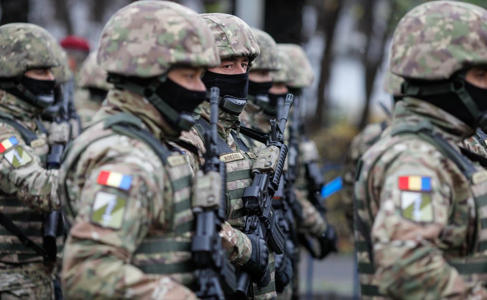 Bucharest,,Romania,-,December,01,,2019:,Romanian,Army,Soldiers,At