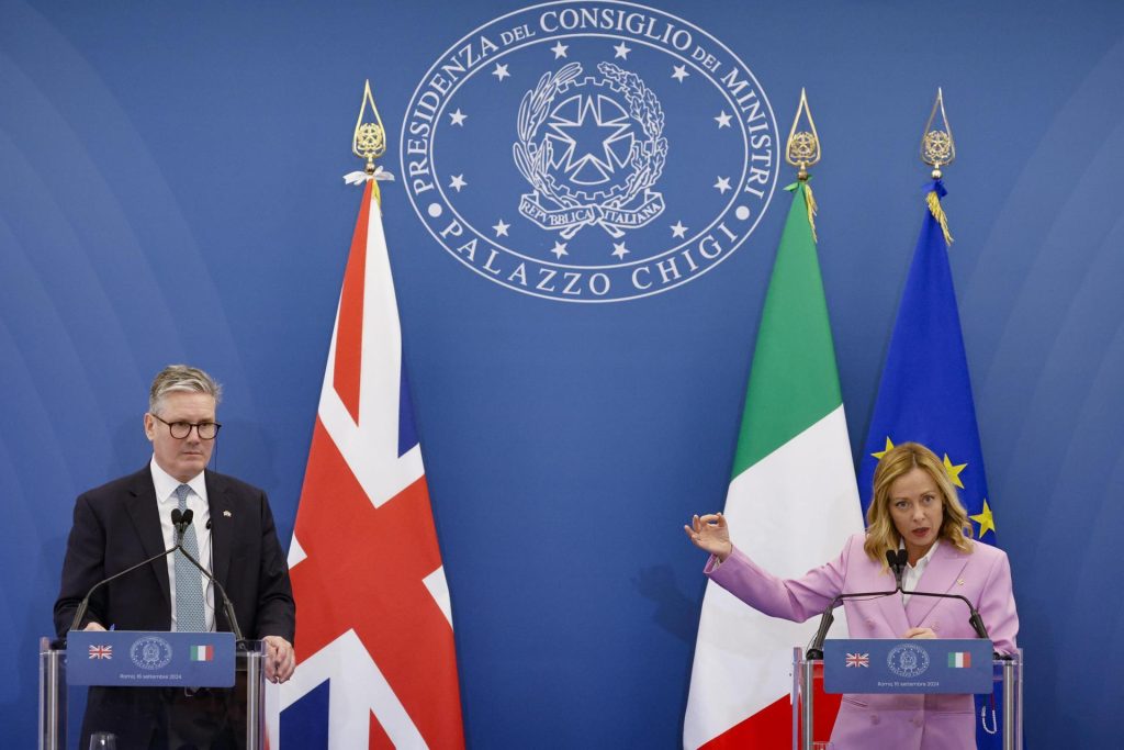 El primer ministro británico, Keir Starmer, visita Roma