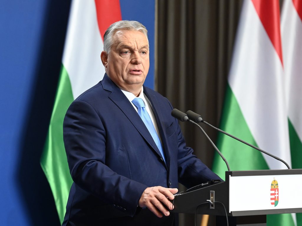 El primer ministro húngaro, Viktor Orbán, ofrece una rueda de prensa en Budapest, en diciembre de 2024.
