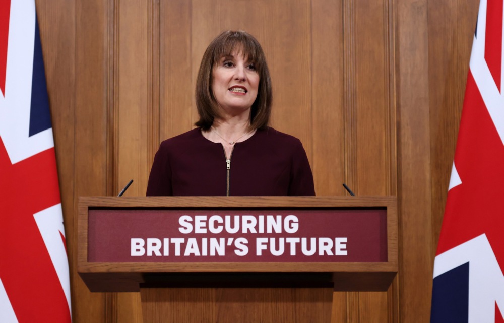 La Ministra británica de Hacienda británica Rachel Reeves.