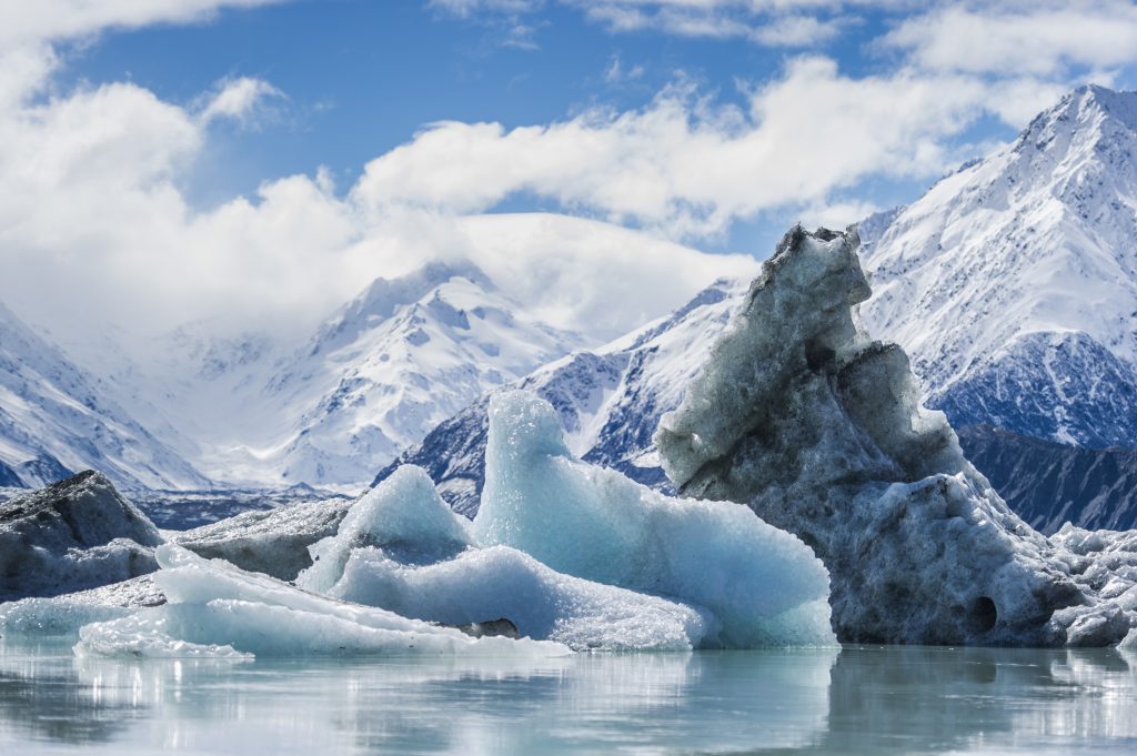 Imagen de un glaciar, en una foto de archivo.