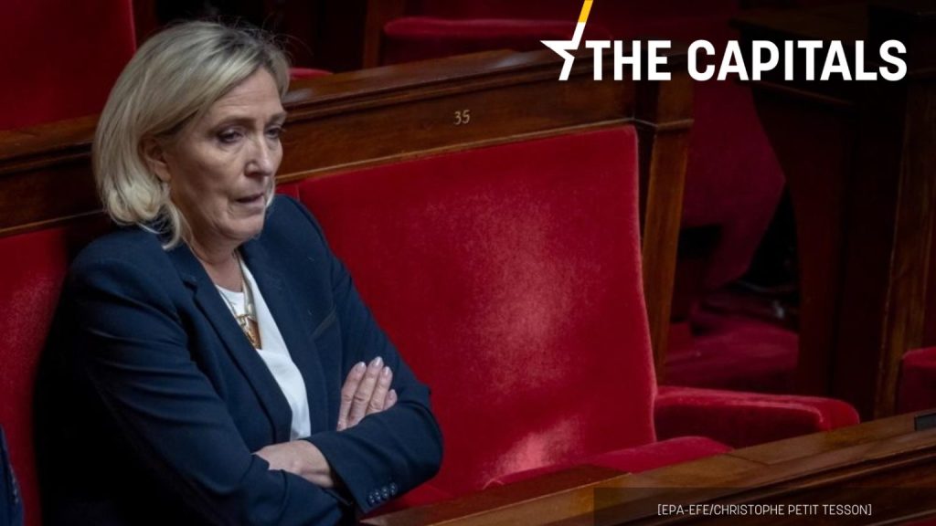 La líder del grupo parlamentario de Agrupación Nacional (RN), Marine Le Pen.