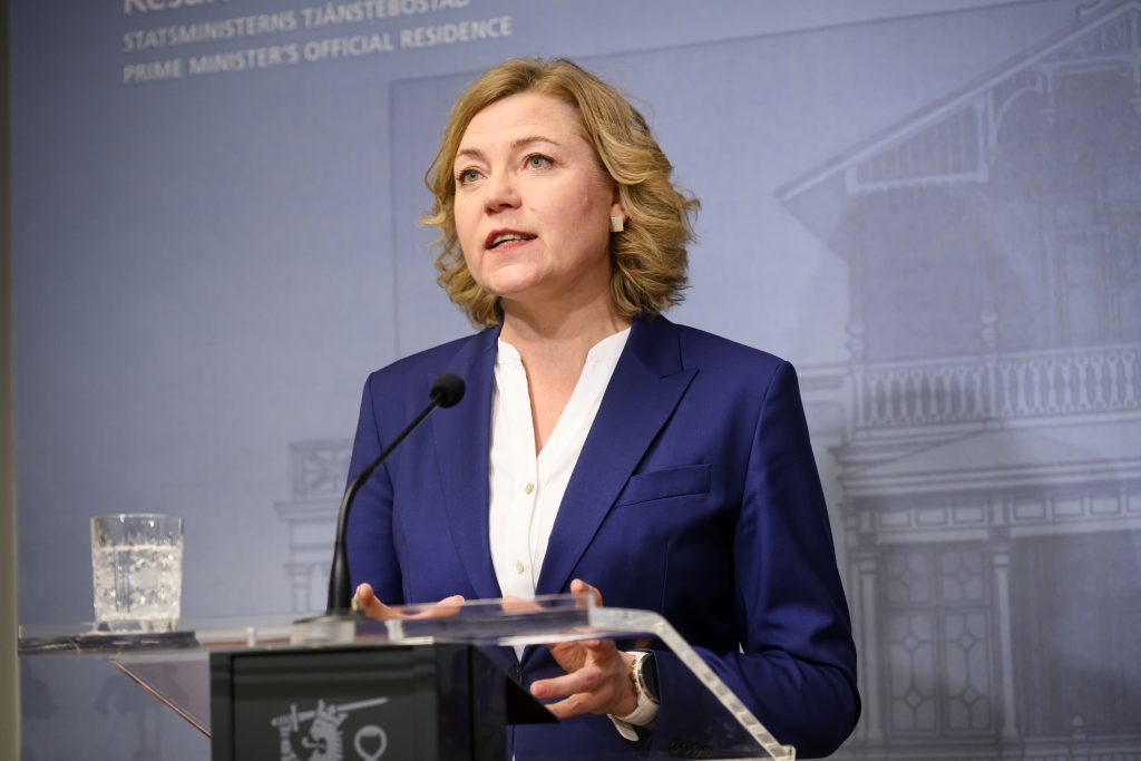 La Vicepresidenta ejecutiva de la Comisión Europea, Henna Virkkunen