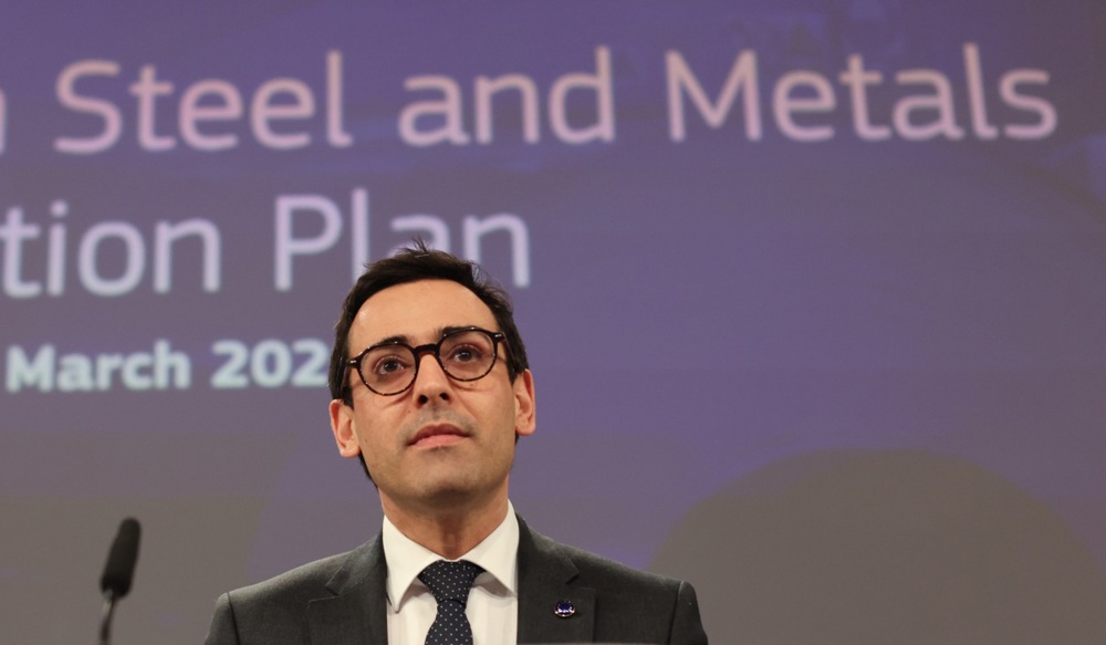 Stephane Sejourné, Vicepresidente Ejecutivo de la Comisión Europea, el 19 de marzo de 2025 en Bruselas.