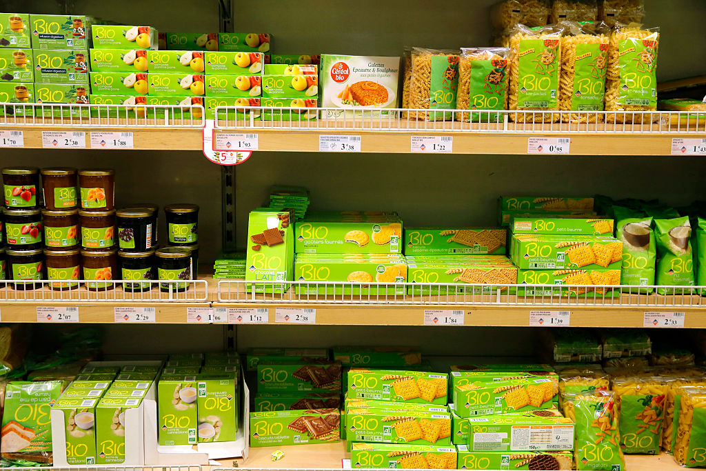 Productos “bio” en un supermercado, en una imagen de archivo.