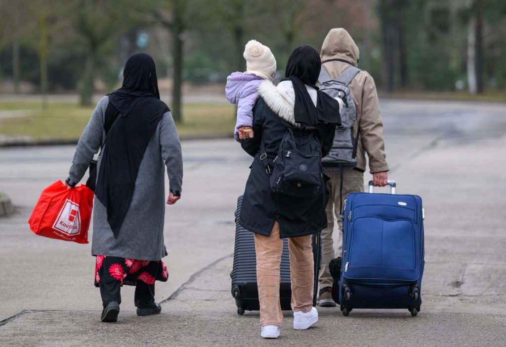 Un grupo de refugiados en Alemania
