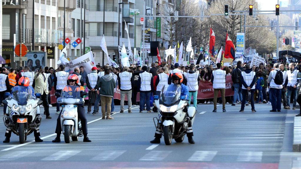 Manifestación contra el racismo y la discriminación en Bruselas, el 24 de marzo de 2019.