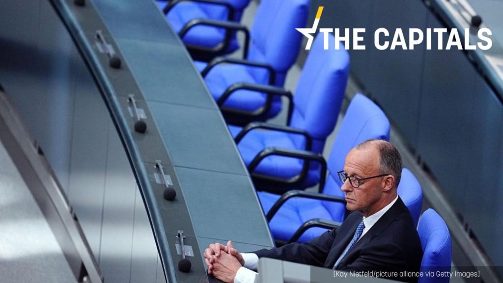El canciller alemán, Friedrich Merz, en el Bundestag.