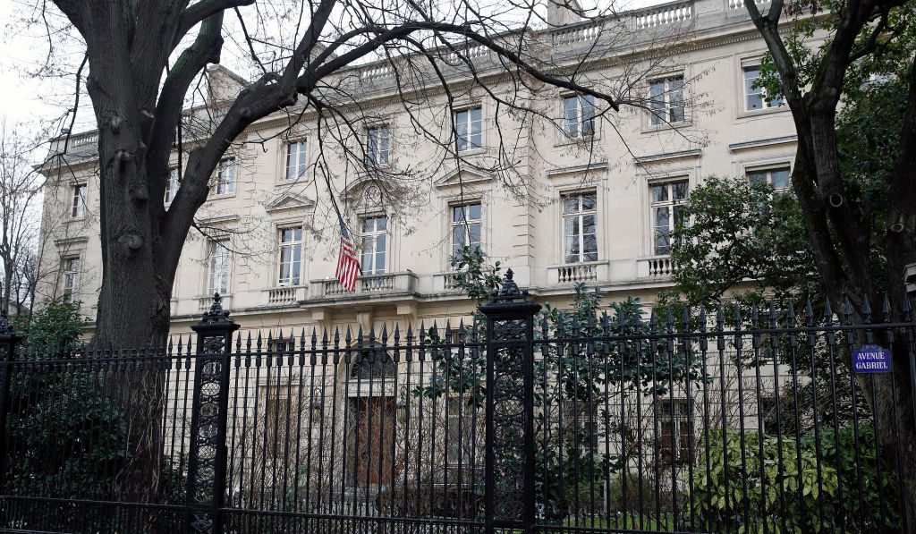 La embajada de Estados Unidos en París, en una imagen de archivo.