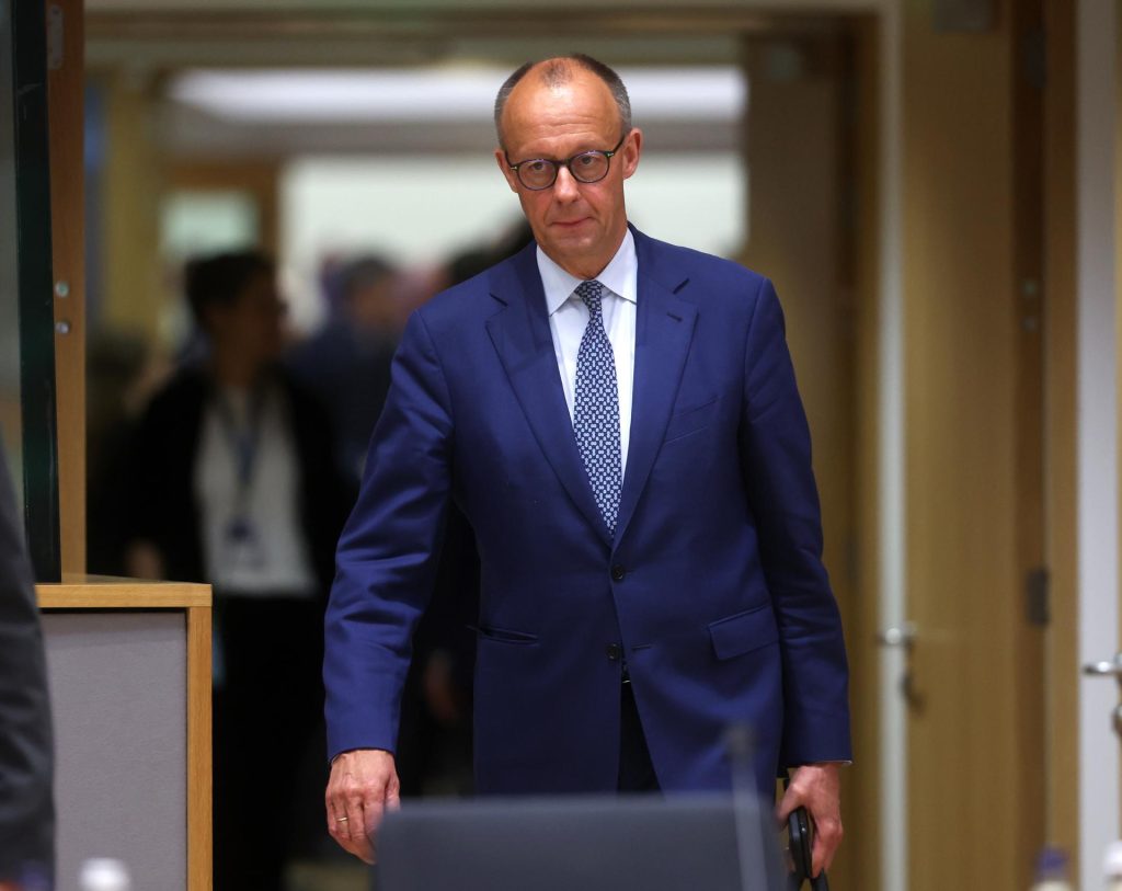 El Canciller alemán, Friedrich Merz, en la cumbre de Bruselas, el 26 de junio de 2025.