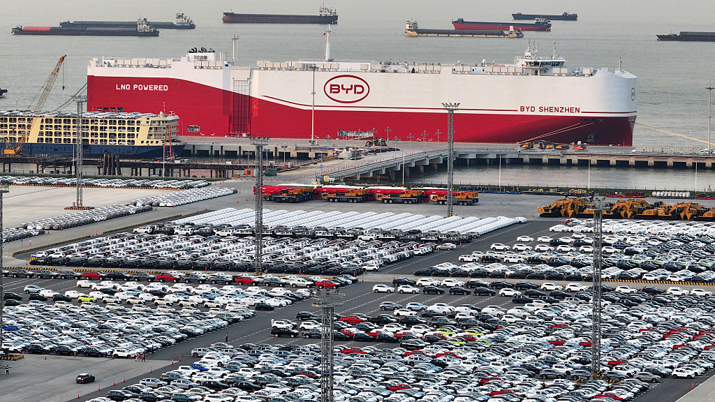 World’s Largest Car Carrier Sets Off On Maiden Voyage From Chinese Port