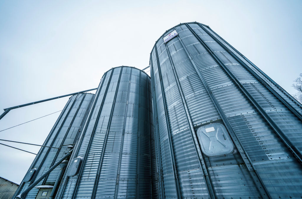 Silos para almacenamiento de grano, en una imagen de archivo.