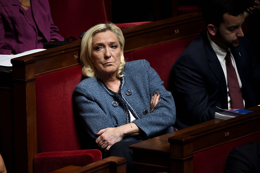 Marine Le Pen, en la Asamblea Nacional.