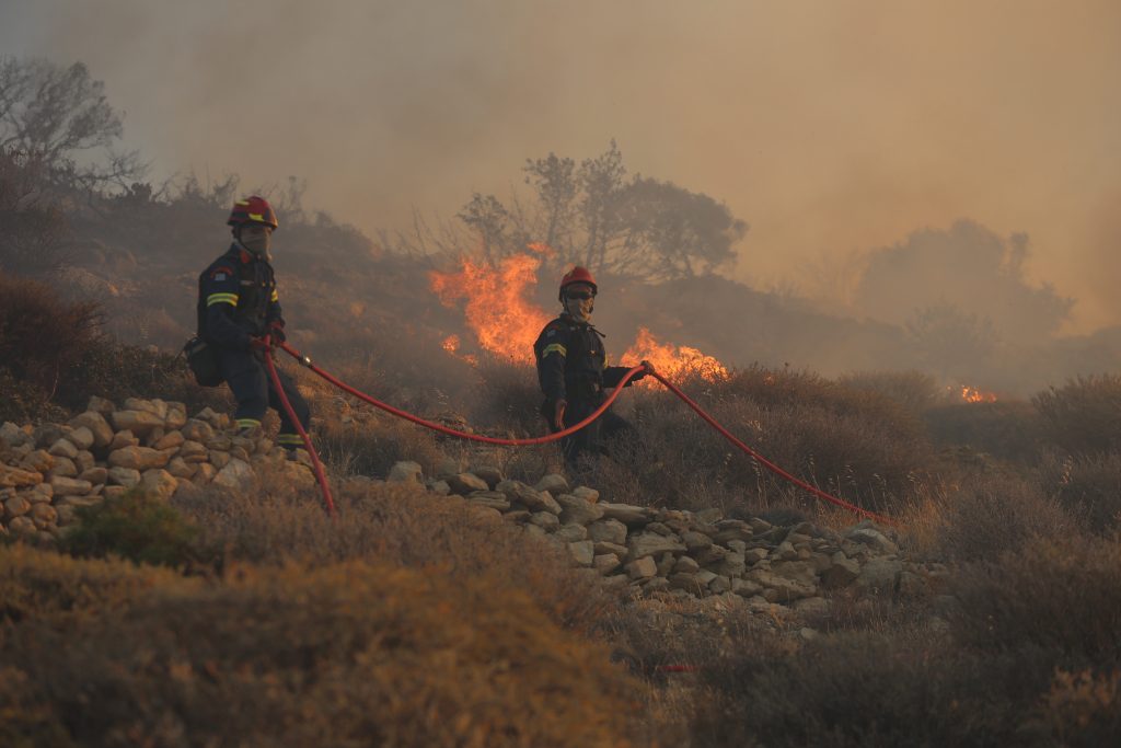 Imagen de un incendio en Creta, el 3 de julio de 2025.