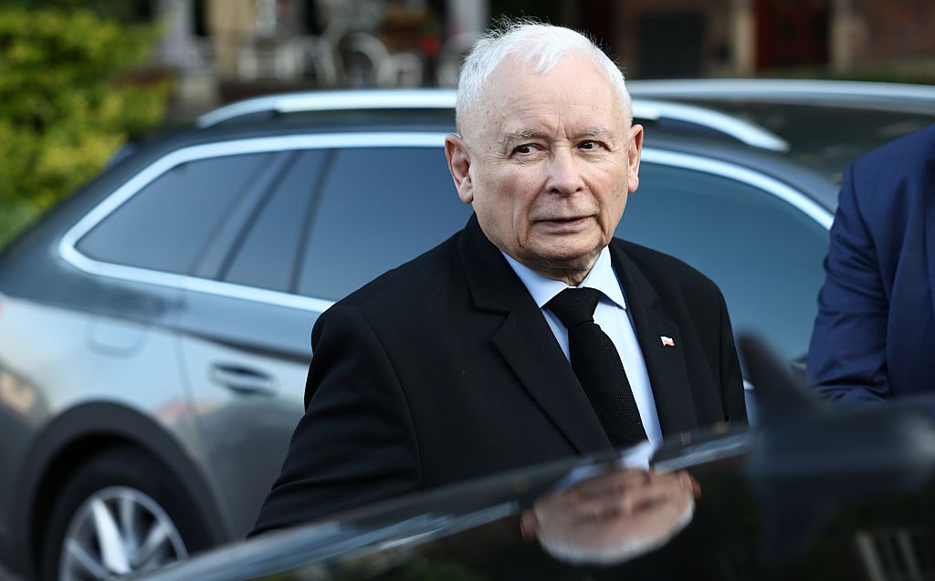 El líder del partido Ley y Justicia (PiS), Jaroslaw Kaczynski.