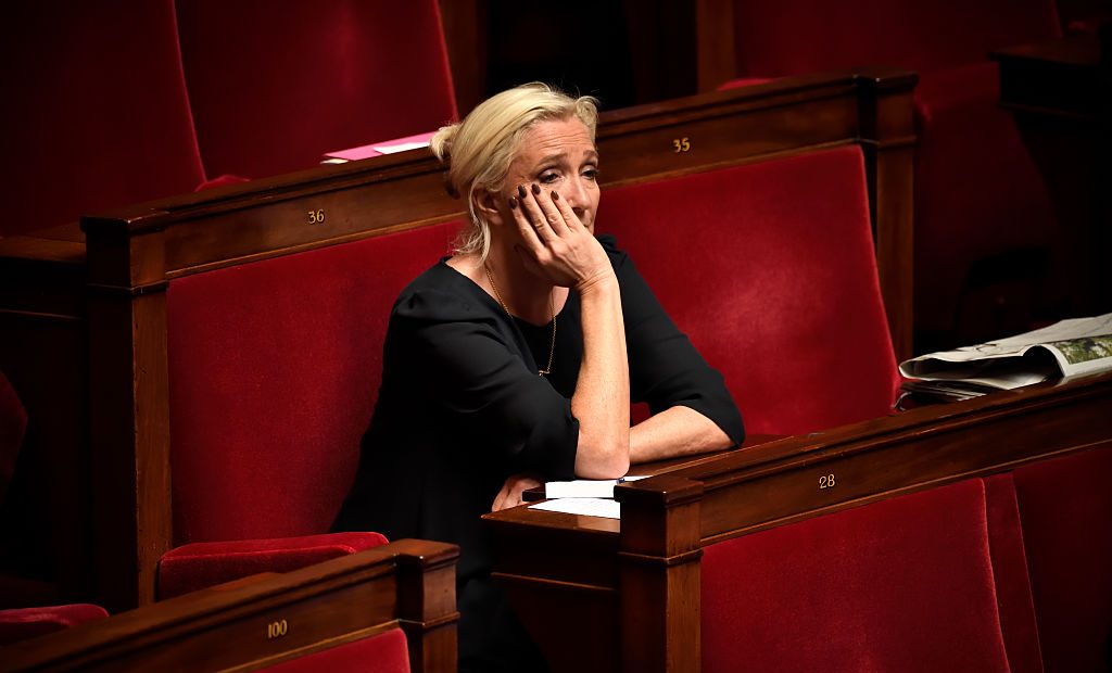 Marine Le Pen en la Asamblea Nacional francesa.