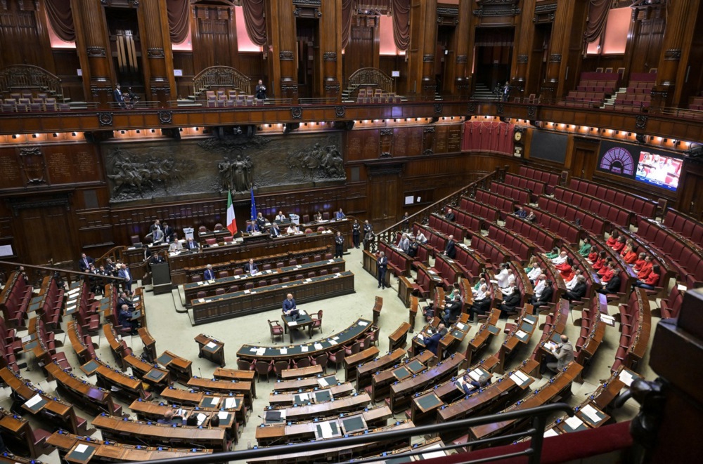 Imagen de la Cámara de Diputados en Roma, el 6 de agosto de 2025.