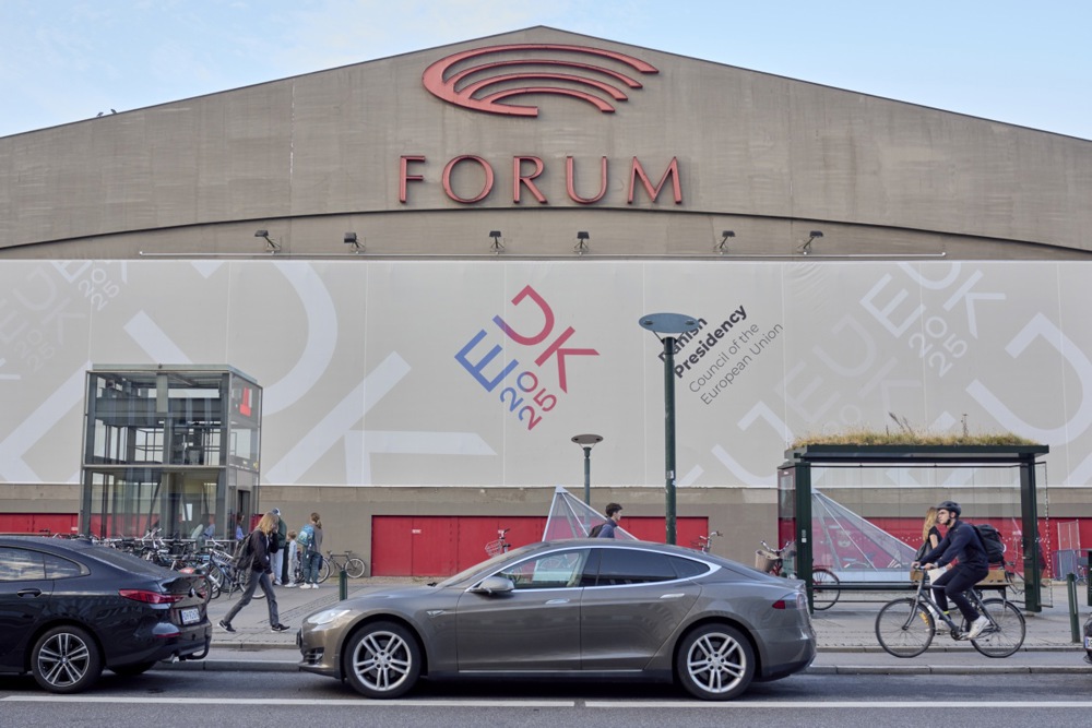 El Forum Hall, sede de la reunión informal de ministros de Asuntos Europeos en Copenhague, el 2 de septiembre de 2025.