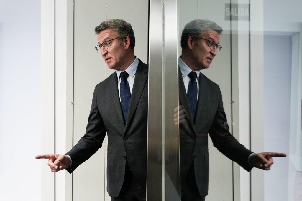 El líder del PP, Alberto Núñez Feijóo, en una imagen del 12 de julio de 2024.
