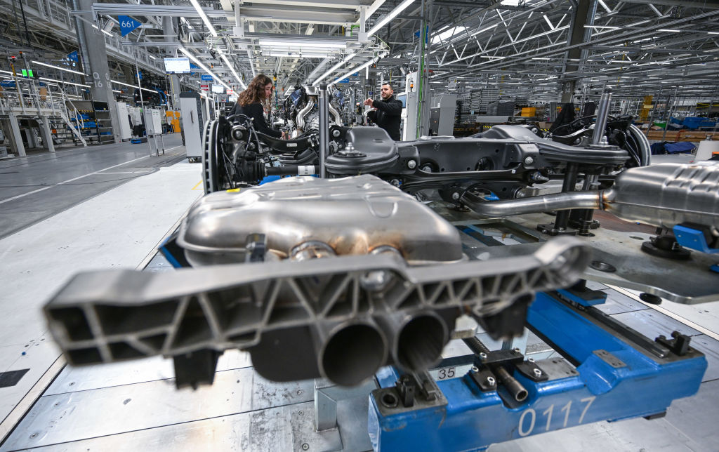 Planta de fabricación de coches en Alemania, en una imagen de archivo.