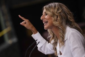 Yolanda Díaz emplaza a Von der Leyen a defender la legalidad internacional y a España frente a Trump