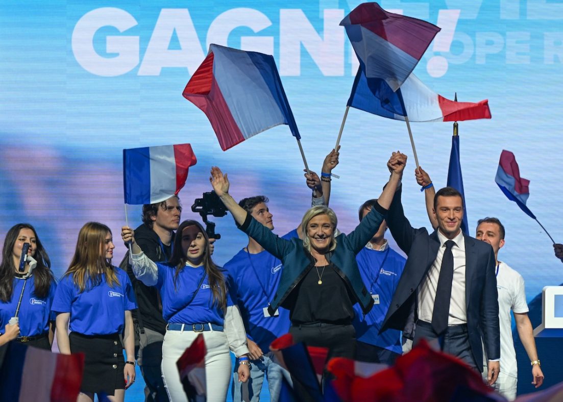 Jordan Bardella Addresses Supporters Ahead Of 2024 European Parliament Elections