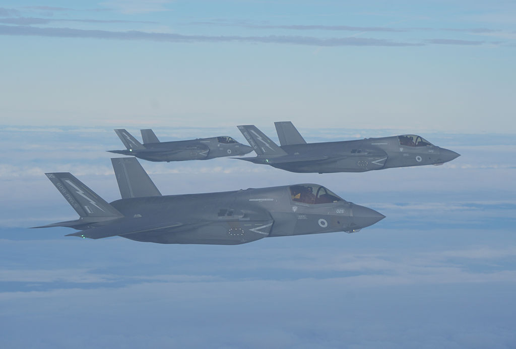 Aviones de combate estadounidenses F-35, en una imagen de archivo.