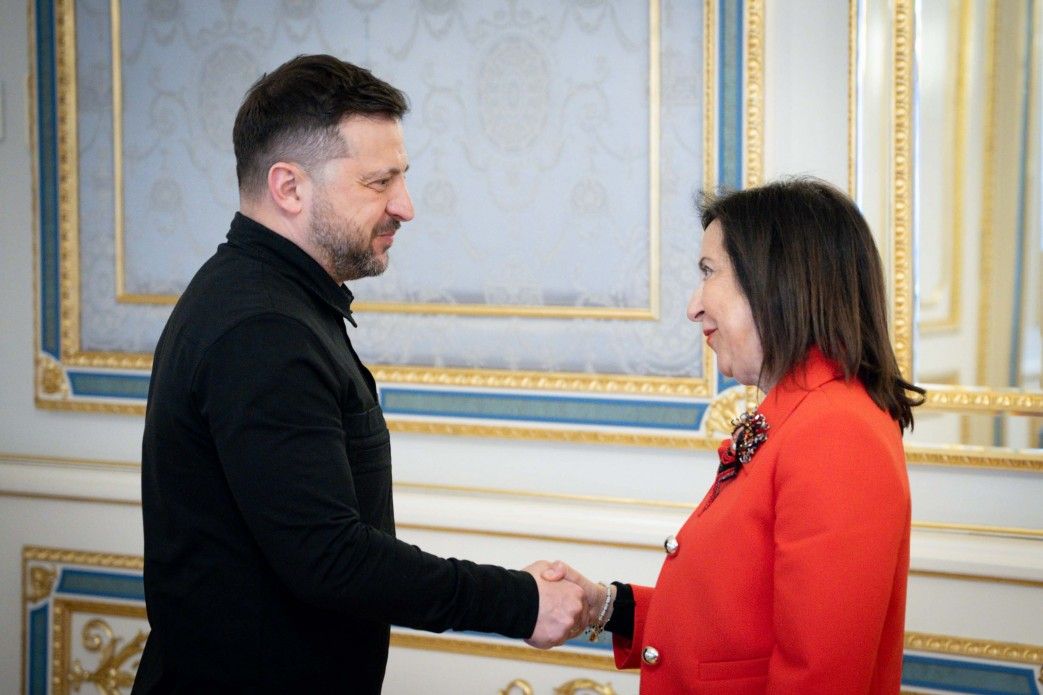Zelenski y Robles el miércoles 22 de abril en Kiev.