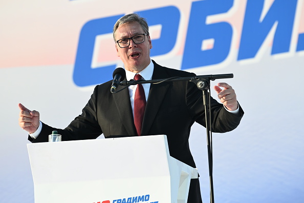 SNS party rally in Belgrade