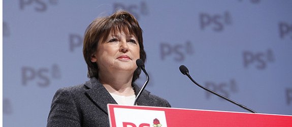 Aubry dans la course à la présidentielle avec "l’Europe qui protège"