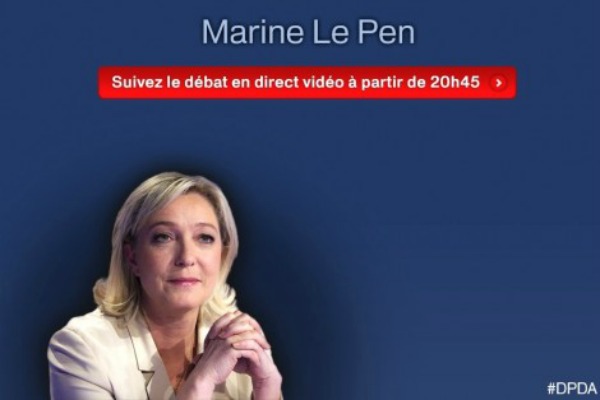 Marine Le Pen choisit ses contradicteurs
