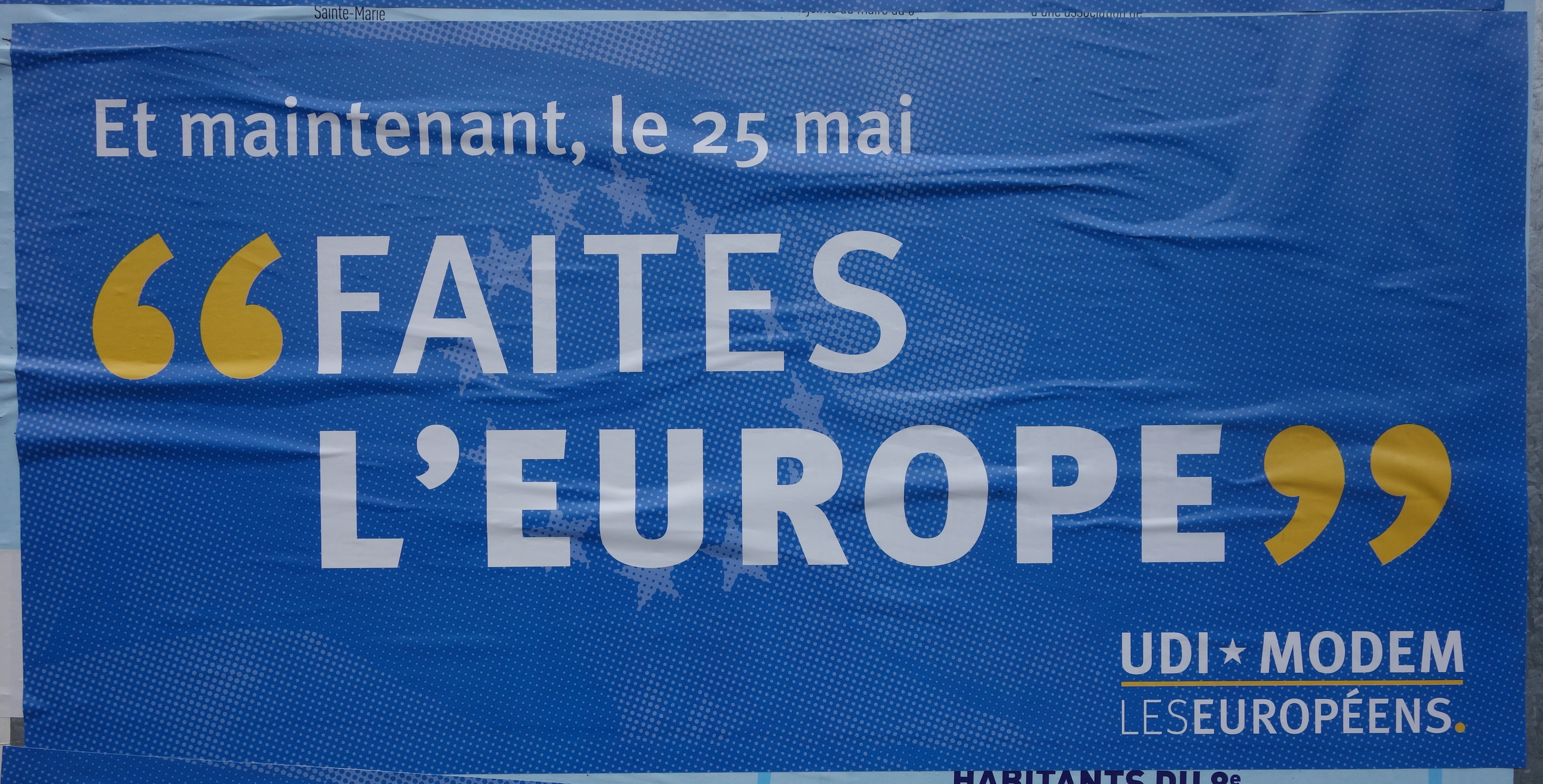 Panique à bord sur la propagande électorale des européennes