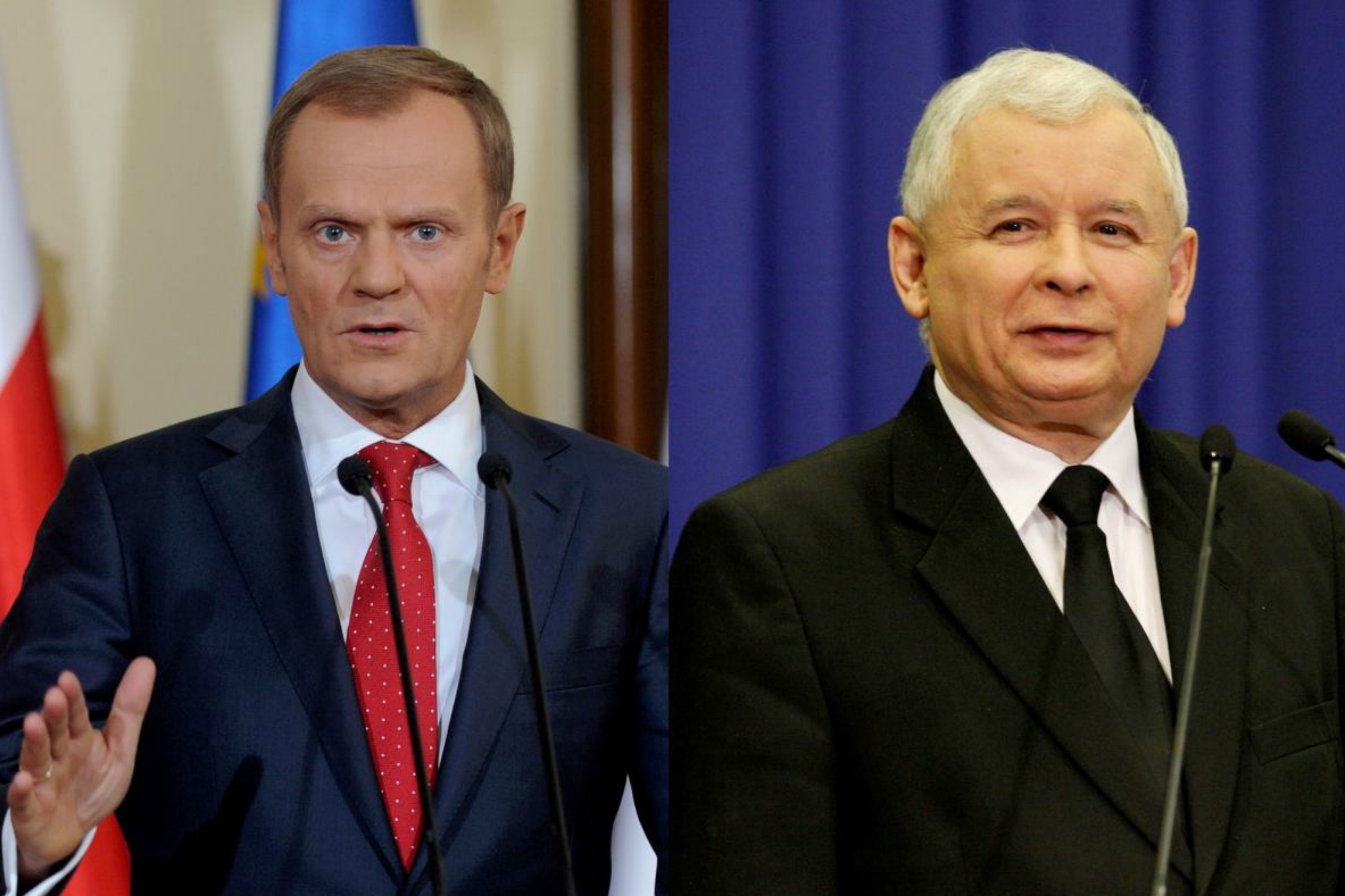 Donald Tusk and Jaros?aw Kaczy?ski