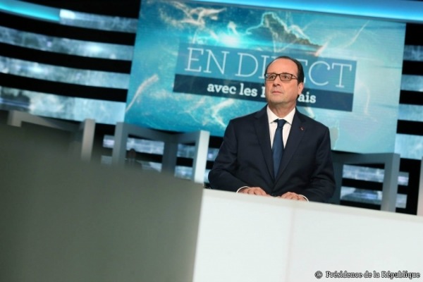 Bon score d'audience pour Hollande qui promet d'interrompre les hausses d'impôt