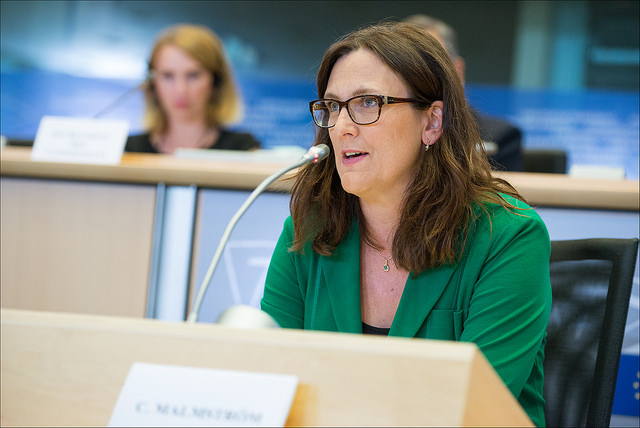 Cecilia Malmström, l'«infirmière» au chevet du TTIP