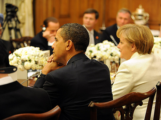 Merkel pressée de négocier le traité transatlantique avec Obama