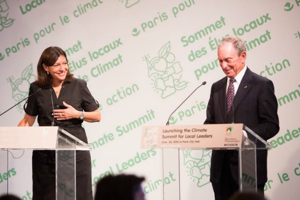Hidalgo et Bloomberg lancent la coalition mondiale des maires pour le climat
