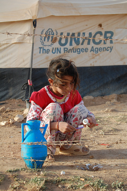 Camp de réfugiés de Zaatari, Jordanie.