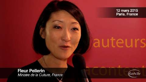 Fleur Pellerin, Ministre de la Culture et de la Communication lors de l’événement Auteurs&Co 2015 : Marché unique…Culture unique ?