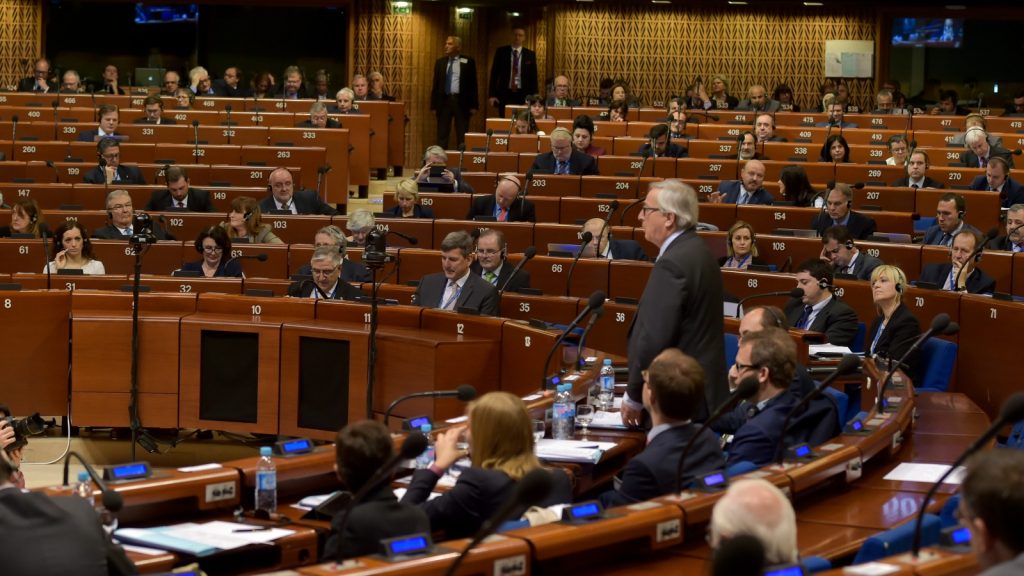 Juncker in Council of Europe