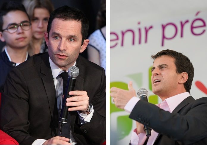 Hamon mène le débat sur l’écologie face à Valls