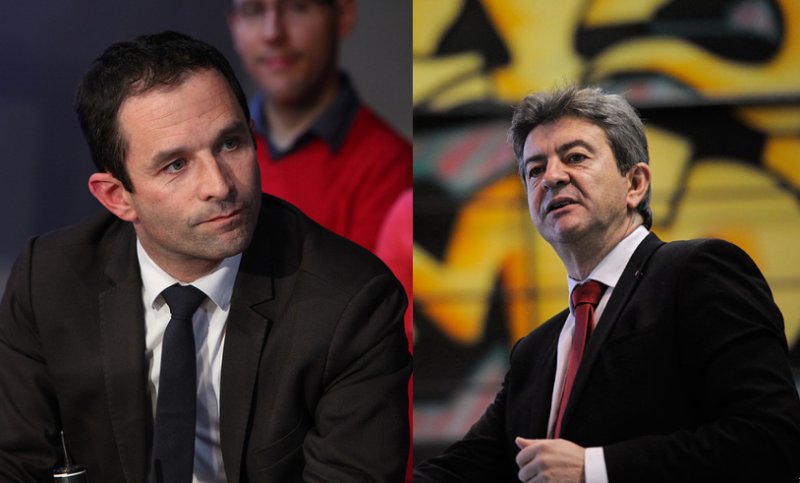 Le rapprochement entre Hamon et Mélenchon bute sur l’Europe