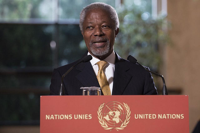 Kofi Annan veut une agriculture qui produit plus avec moins de ressources