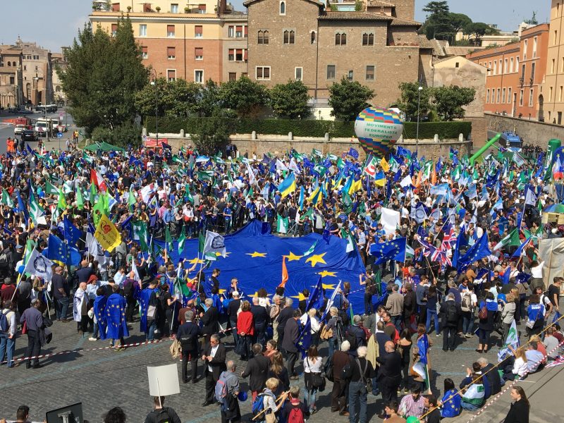 Réunis à Rome, les Européens se mobilisent aussi contre le nationalisme