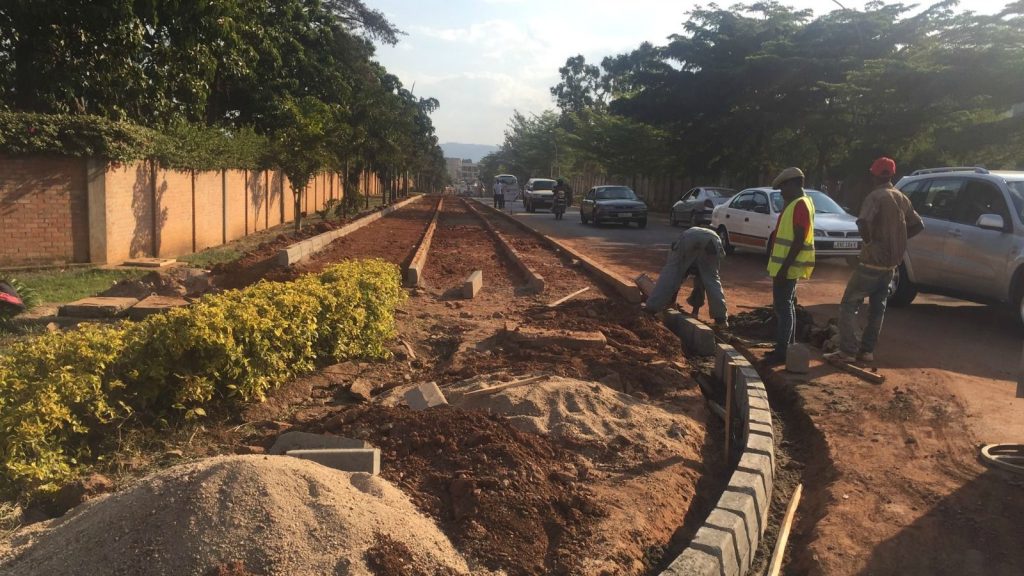 Road construction in Kigali