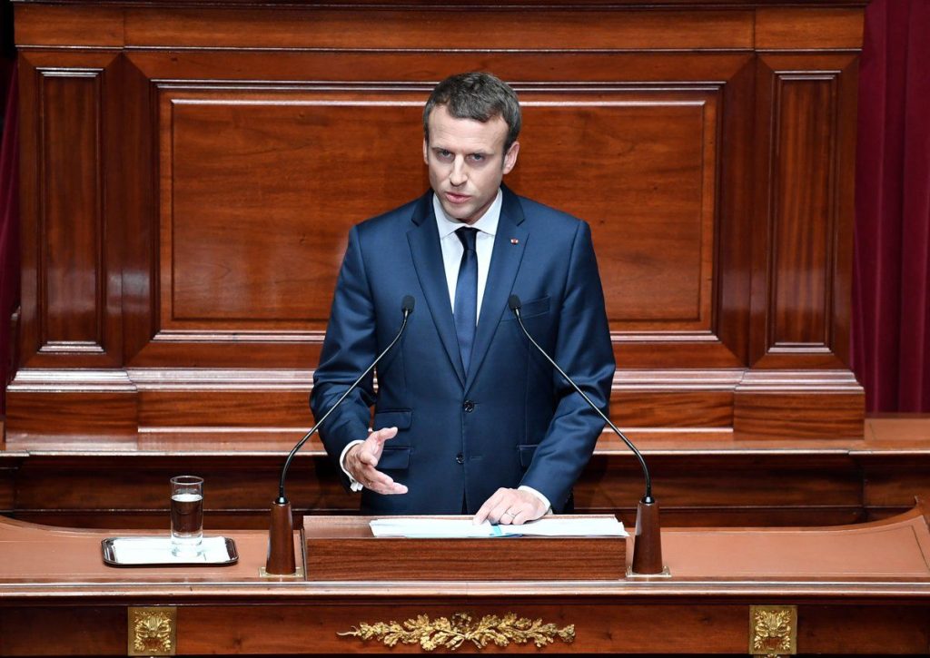 Macron à Versailles devant le congrès, le 3/07/2017