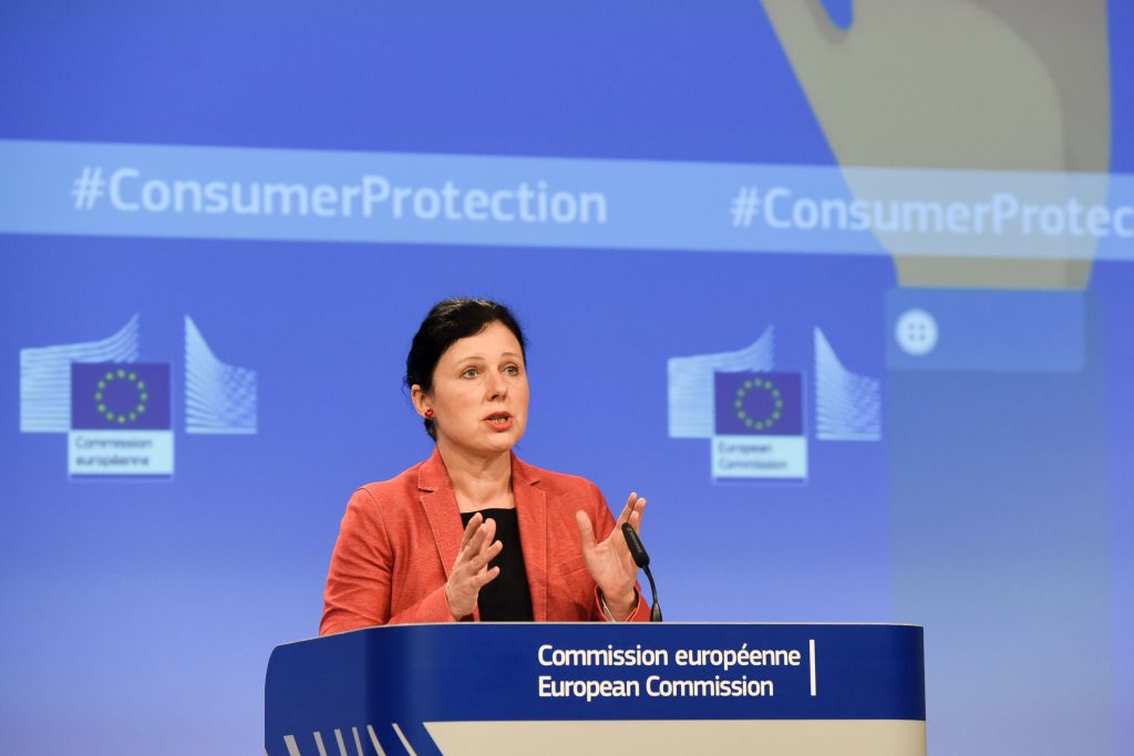 Press conference by Vĕra Jourová, Member of the EC, on the results of the 2017 Consumer Markets Scoreboard