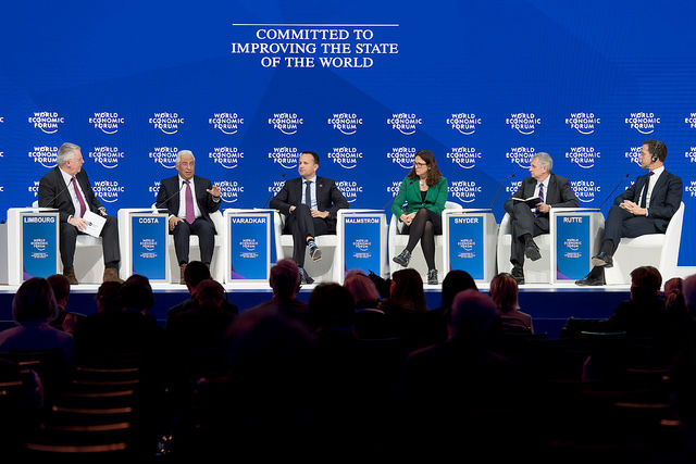 Les politiques défendent la pertinence du projet européen à Davos