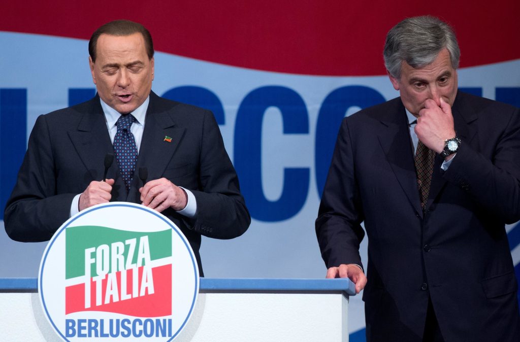 Berlusconi&rsquo;s closing campaigning event for the 25 May Europe